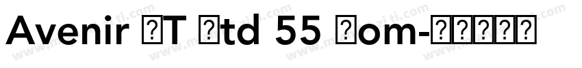Avenir LT Std 55 Rom字体转换